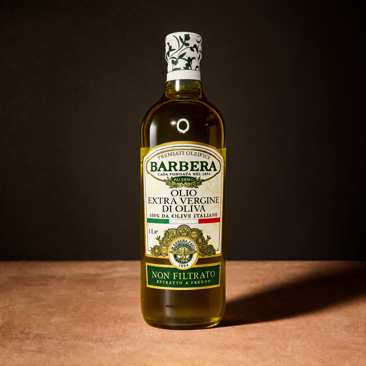 Barbera unfiltered extra virgin olive oil, 1 litre bottle